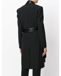 Givenchy Asymmetric Scarf Trim Coat