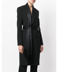 Givenchy Asymmetric Scarf Trim Coat