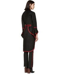 Givenchy Black And Red Military Coat