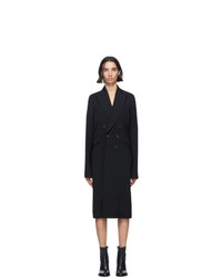 Ann Demeulemeester Black Bethany Double Breasted Coat