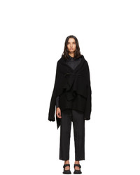 Fumito Ganryu Black Blanket Coat