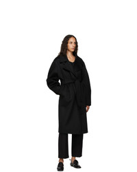 Arch The Black Cashmere And Silk Wrap Coat