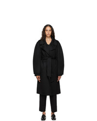 Arch The Black Cashmere And Silk Wrap Coat