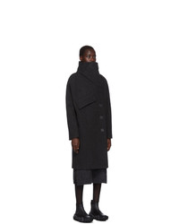 Acne Studios Black Ciara Boiled Wool Coat
