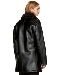 Stella McCartney Black Faux Leather Coat