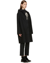 Sara Lanzi Black Hooded Coat