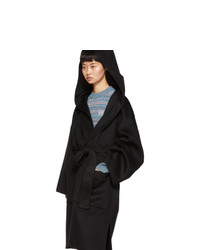 Loewe Black Hooded Coat