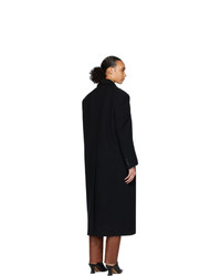 We11done Black Oversized Double Breasted Coat