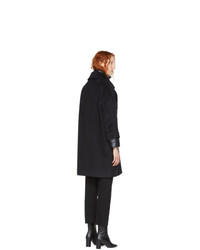 Herno Black Oversized Layered Coat