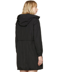 Moncler Black Tuile Hooded Coat