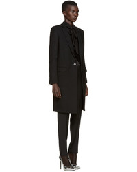 Saint Laurent Black Wool 80s Coat