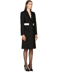 Givenchy Black Wool Belted Coat