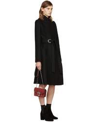 Proenza Schouler Black Wool Belted Coat