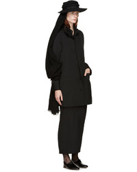 Yohji Yamamoto Black Wool Coat