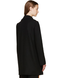 Stella McCartney Black Wool Double Breasted Coat