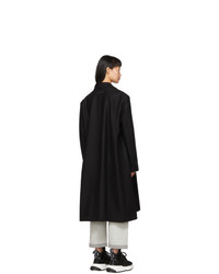 MM6 MAISON MARGIELA Black Wool Double Breasted Coat