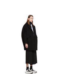 MM6 MAISON MARGIELA Black Wool Felt Coat