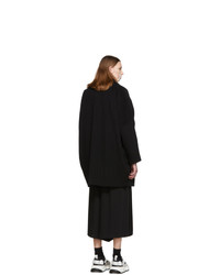 MM6 MAISON MARGIELA Black Wool Felt Coat