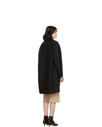 MM6 MAISON MARGIELA Black Wool Overcoat