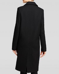 DKNY Brielle Notch Collar Reefer Coat