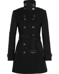 Burberry Brit Double Breasted Wool Blend Felt Coat
