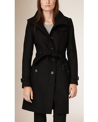 Burberry Brit Virgin Wool Cashmere Blend Trench Coat