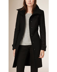 Burberry Brit Virgin Wool Cashmere Blend Trench Coat