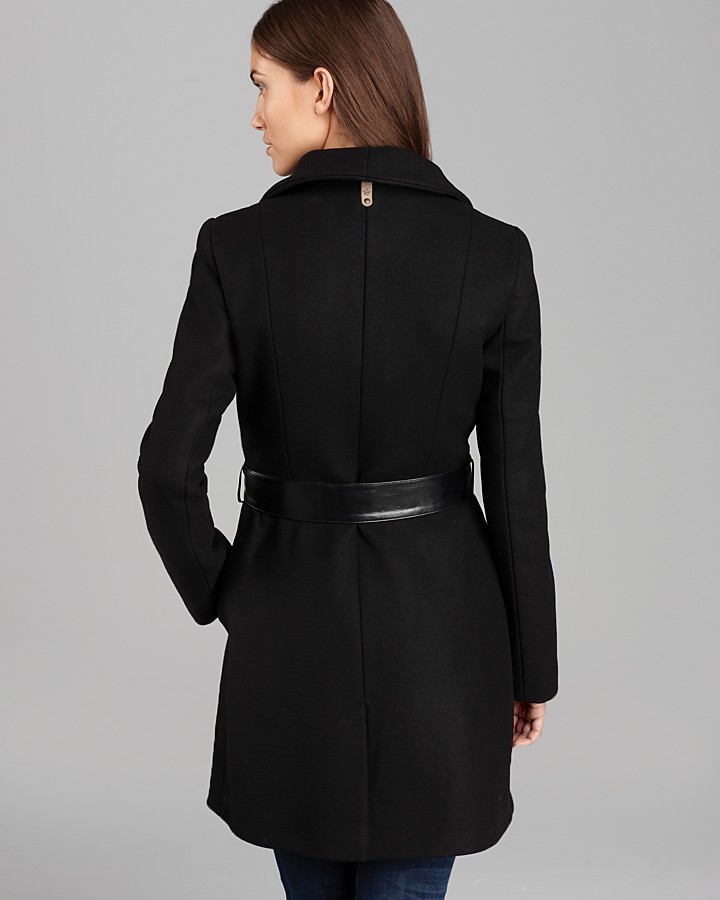 Mackage Coat Kathryn Leather Belt, $695 | Bloomingdale's | Lookastic