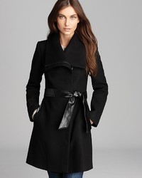 Mackage Coat Kathryn Leather Belt