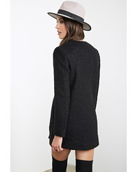 Forever 21 Collarless Boucl Coat