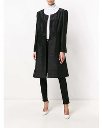 Giorgio Armani Vintage Collarless Flared Coat