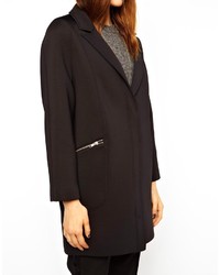 Asos Collection Cocoon Coat In Scuba