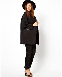 Asos Collection Cocoon Coat In Scuba