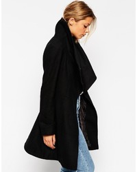 Asos Collection Skater Coat With Funnel Neck