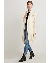 Forever 21 Contemporary Belted Shawl Collar Coat