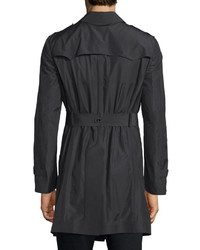 CNC Costume National Costume National Long Sleeve Belted Rain Coat Black