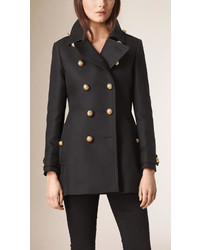 Burberry Cotton Wool Blend Military Coat