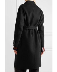 Bottega Veneta Double Breasted Cashmere Coat Black