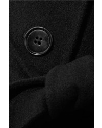 Bottega Veneta Double Breasted Cashmere Coat Black