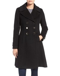 Ivanka Trump Double Breasted Fit Flare Coat