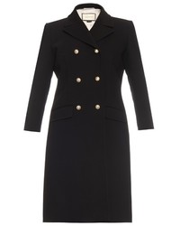 Gucci Double Breasted Wool Blend Coat