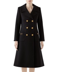 Gucci Double Breasted Wool Coat