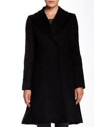 Dawn Levy Double Breasted Wool Mid Length Coat