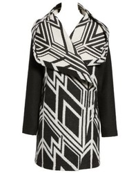 Vince Camuto Double Face Hooded Drape Coat