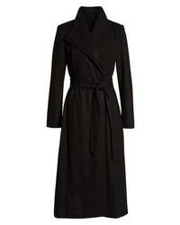 Kenneth Cole New York Double Lapel Wool Blend Wrap Coat