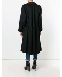 Yves Saint Laurent Vintage Gathered Ruffled Midi Coat