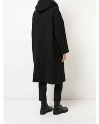 Yohji Yamamoto Hooded Double Breasted Coat