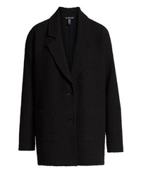 Eileen Fisher Lattice Texture Notch Collar Jacket