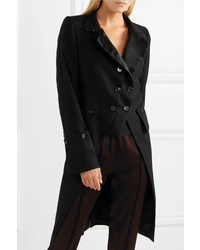 Ann Demeulemeester Layered Double Breasted Wool Coat