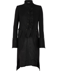 Ann Demeulemeester Layered Double Breasted Wool Coat